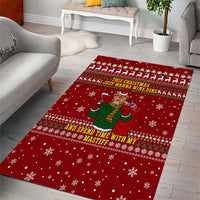 Spend Time With My Mastiff Christmas Area Rug Xmas Holiday Patterns - Wonder Print Shop