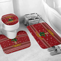 Spend Time With My Mastiff Christmas Bathroom Set Xmas Holiday Patterns - Wonder Print Shop