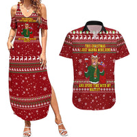 Spend Time With My Mastiff Christmas Couples Matching Summer Maxi Dress and Hawaiian Shirt Xmas Holiday Patterns - Wonder Print Shop