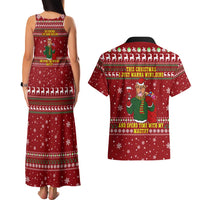 Spend Time With My Mastiff Christmas Couples Matching Tank Maxi Dress and Hawaiian Shirt Xmas Holiday Patterns - Wonder Print Shop