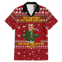 Spend Time With My Mastiff Christmas Family Matching Mermaid Dress and Hawaiian Shirt Xmas Holiday Patterns - Wonder Print Shop