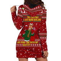 Spend Time With My Mastiff Christmas Hoodie Dress Xmas Holiday Patterns - Wonder Print Shop