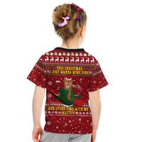Spend Time With My Mastiff Christmas Kid T Shirt Xmas Holiday Patterns - Wonder Print Shop