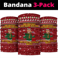 Spend Time With My Mastiff Christmas Neck Gaiter Xmas Holiday Patterns - Wonder Print Shop