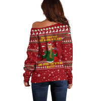 Spend Time With My Mastiff Christmas Off Shoulder Sweater Xmas Holiday Patterns - Wonder Print Shop