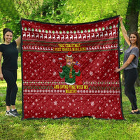 Spend Time With My Mastiff Christmas Quilt Xmas Holiday Patterns - Wonder Print Shop