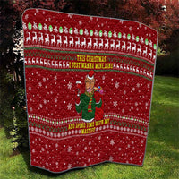 Spend Time With My Mastiff Christmas Quilt Xmas Holiday Patterns - Wonder Print Shop