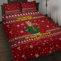 Spend Time With My Mastiff Christmas Quilt Bed Set Xmas Holiday Patterns - Wonder Print Shop