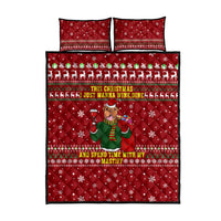 Spend Time With My Mastiff Christmas Quilt Bed Set Xmas Holiday Patterns - Wonder Print Shop