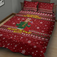Spend Time With My Mastiff Christmas Quilt Bed Set Xmas Holiday Patterns - Wonder Print Shop