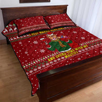 Spend Time With My Mastiff Christmas Quilt Bed Set Xmas Holiday Patterns - Wonder Print Shop
