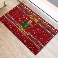 Spend Time With My Mastiff Christmas Rubber Doormat Xmas Holiday Patterns - Wonder Print Shop