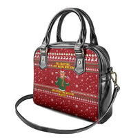 Spend Time With My Mastiff Christmas Shoulder Handbag Xmas Holiday Patterns - Wonder Print Shop