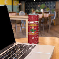 Spend Time With My Mastiff Christmas Skinny Tumbler Xmas Holiday Patterns - Wonder Print Shop