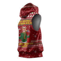 Spend Time With My Mastiff Christmas Sleeveless Hoodie Xmas Holiday Patterns - Wonder Print Shop