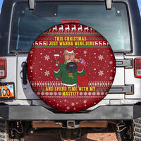 Spend Time With My Mastiff Christmas Spare Tire Cover Xmas Holiday Patterns - Wonder Print Shop