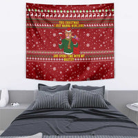Spend Time With My Mastiff Christmas Tapestry Xmas Holiday Patterns - Wonder Print Shop