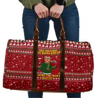 Spend Time With My Mastiff Christmas Travel Bag Xmas Holiday Patterns - Wonder Print Shop