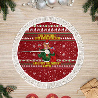 Spend Time With My Mastiff Christmas Tree Skirt Xmas Holiday Patterns - Wonder Print Shop
