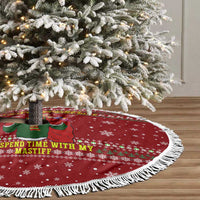 Spend Time With My Mastiff Christmas Tree Skirt Xmas Holiday Patterns - Wonder Print Shop