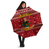 Spend Time With My Mastiff Christmas Umbrella Xmas Holiday Patterns - Wonder Print Shop