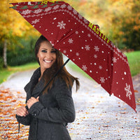 Spend Time With My Mastiff Christmas Umbrella Xmas Holiday Patterns - Wonder Print Shop
