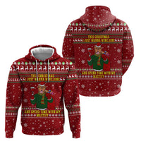 Spend Time With My Mastiff Christmas Zip Hoodie Xmas Holiday Patterns - Wonder Print Shop
