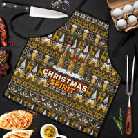Spirit Beer Christmas Apron Xmas Holiday Patterns - Wonder Print Shop