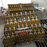 Spirit Beer Christmas Bedding Set Xmas Holiday Patterns - Wonder Print Shop