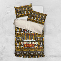 Spirit Beer Christmas Bedding Set Xmas Holiday Patterns - Wonder Print Shop