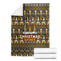 Spirit Beer Christmas Blanket Xmas Holiday Patterns - Wonder Print Shop