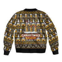 Spirit Beer Christmas Bomber Jacket Xmas Holiday Patterns - Wonder Print Shop