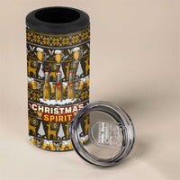 Spirit Beer Christmas 4 in 1 Can Cooler Tumbler Xmas Holiday Patterns - Wonder Print Shop