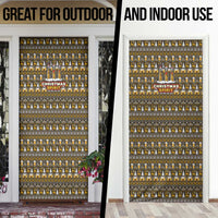 Spirit Beer Christmas Door Cover Xmas Holiday Patterns - Wonder Print Shop