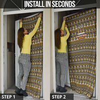 Spirit Beer Christmas Door Cover Xmas Holiday Patterns - Wonder Print Shop