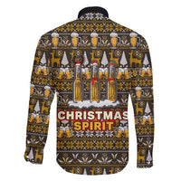 Spirit Beer Christmas Family Matching Off Shoulder Maxi Dress and Hawaiian Shirt Xmas Holiday Patterns - Wonder Print Shop