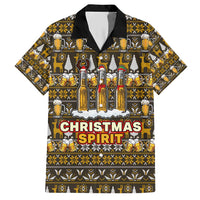 Spirit Beer Christmas Family Matching Short Sleeve Bodycon Dress and Hawaiian Shirt Xmas Holiday Patterns - Wonder Print Shop