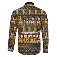 Spirit Beer Christmas Family Matching Short Sleeve Bodycon Dress and Hawaiian Shirt Xmas Holiday Patterns - Wonder Print Shop