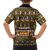 Spirit Beer Christmas Family Matching Tank Maxi Dress and Hawaiian Shirt Xmas Holiday Patterns - Wonder Print Shop