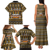 Spirit Beer Christmas Family Matching Tank Maxi Dress and Hawaiian Shirt Xmas Holiday Patterns - Wonder Print Shop