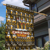 Spirit Beer Christmas Garden Flag Xmas Holiday Patterns - Wonder Print Shop