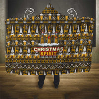 Spirit Beer Christmas Hooded Blanket Xmas Holiday Patterns - Wonder Print Shop
