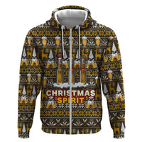 Spirit Beer Christmas Hoodie Xmas Holiday Patterns - Wonder Print Shop