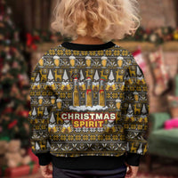 Spirit Beer Christmas Kid Ugly Christmas Sweater Xmas Holiday Patterns - Wonder Print Shop