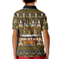 Spirit Beer Christmas Kid Polo Shirt Xmas Holiday Patterns - Wonder Print Shop