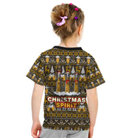 Spirit Beer Christmas Kid T Shirt Xmas Holiday Patterns - Wonder Print Shop