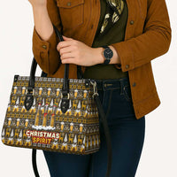 Spirit Beer Christmas Leather Bag Xmas Holiday Patterns - Wonder Print Shop