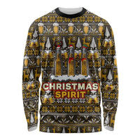 Spirit Beer Christmas Long Sleeve Shirt Xmas Holiday Patterns - Wonder Print Shop