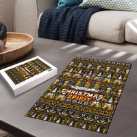Spirit Beer Christmas Puzzle Xmas Holiday Patterns - Wonder Print Shop