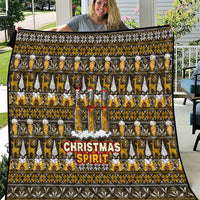 Spirit Beer Christmas Quilt Xmas Holiday Patterns - Wonder Print Shop